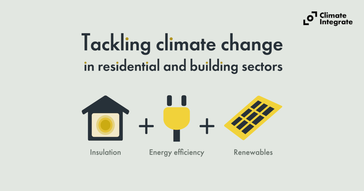 Tackling climate change in residential and building sectors